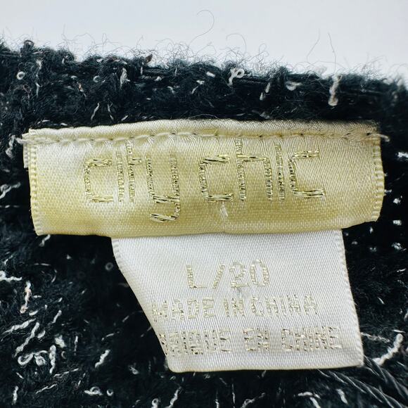 NWT City Chic Western Jumper Sweater Marled Knit Wrap Peplum in Black Size 20 - Picture 7 of 10